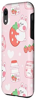 Amazon.com: iPhone XR Aesthetic Pinkcore Strawberry Milk